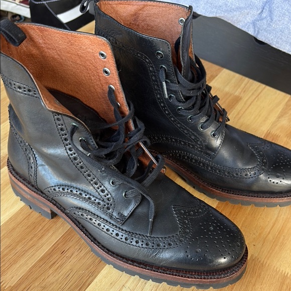 Frye George Leather Adirondack Boots Black Size 9.5 main image 4